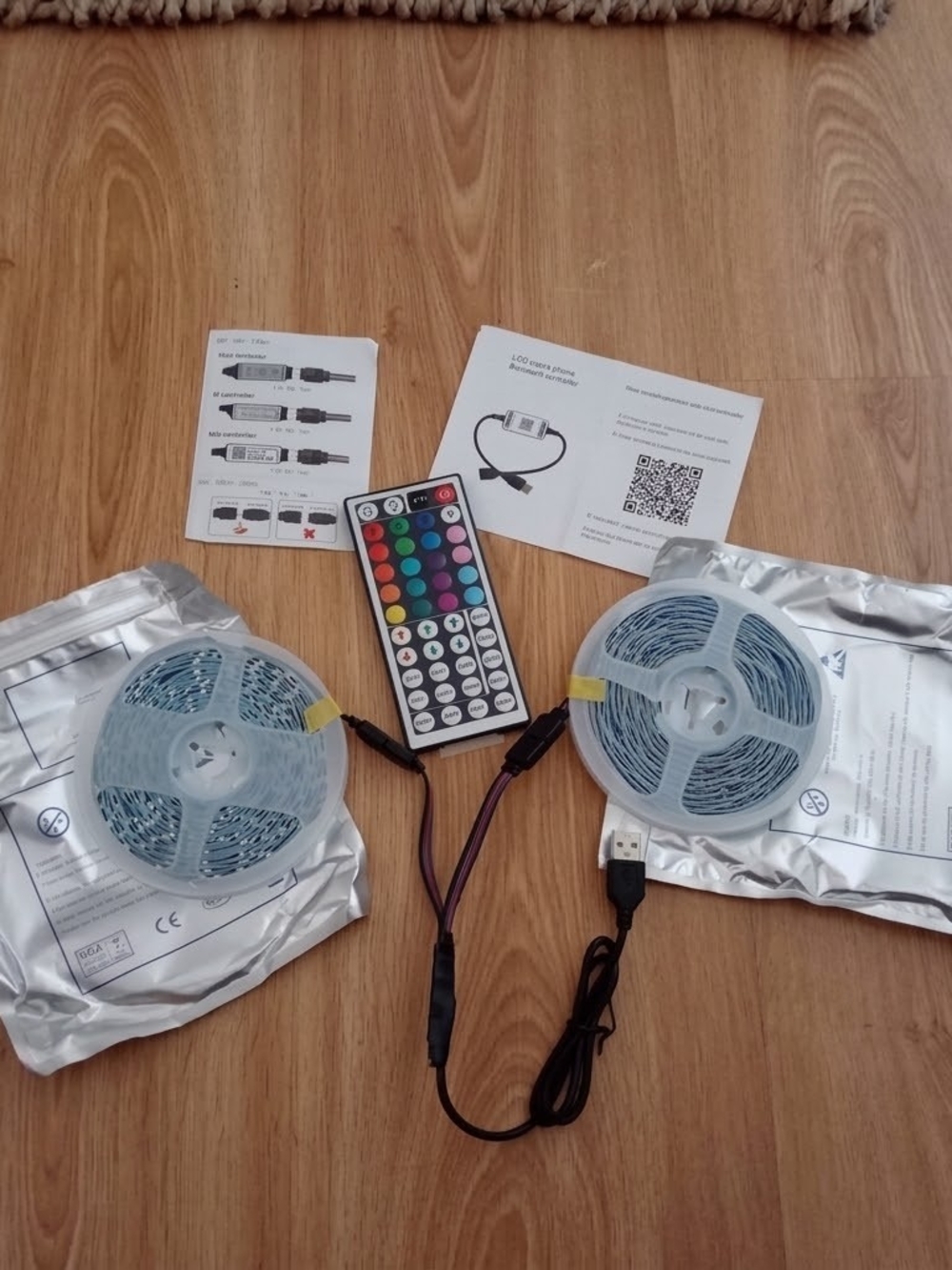 100 Ft (30M) RGB LED Strip Light Kit with Remote Control